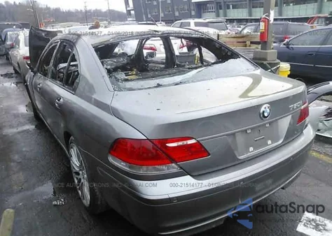 2007 BMW 750 I z USA, uszkodzony, nr VIN WBAHL835X7DT09183